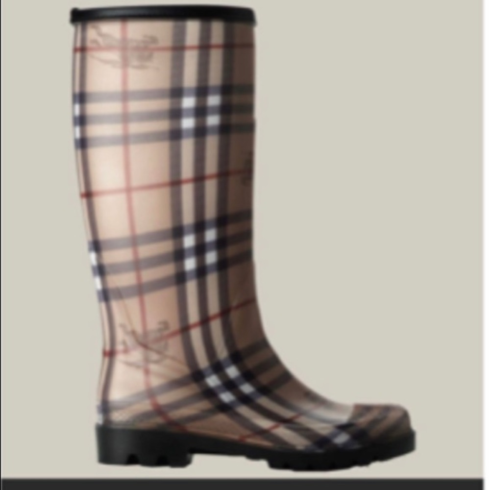 Burberry Nova check rain boots